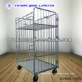 metal storage cages with wheels